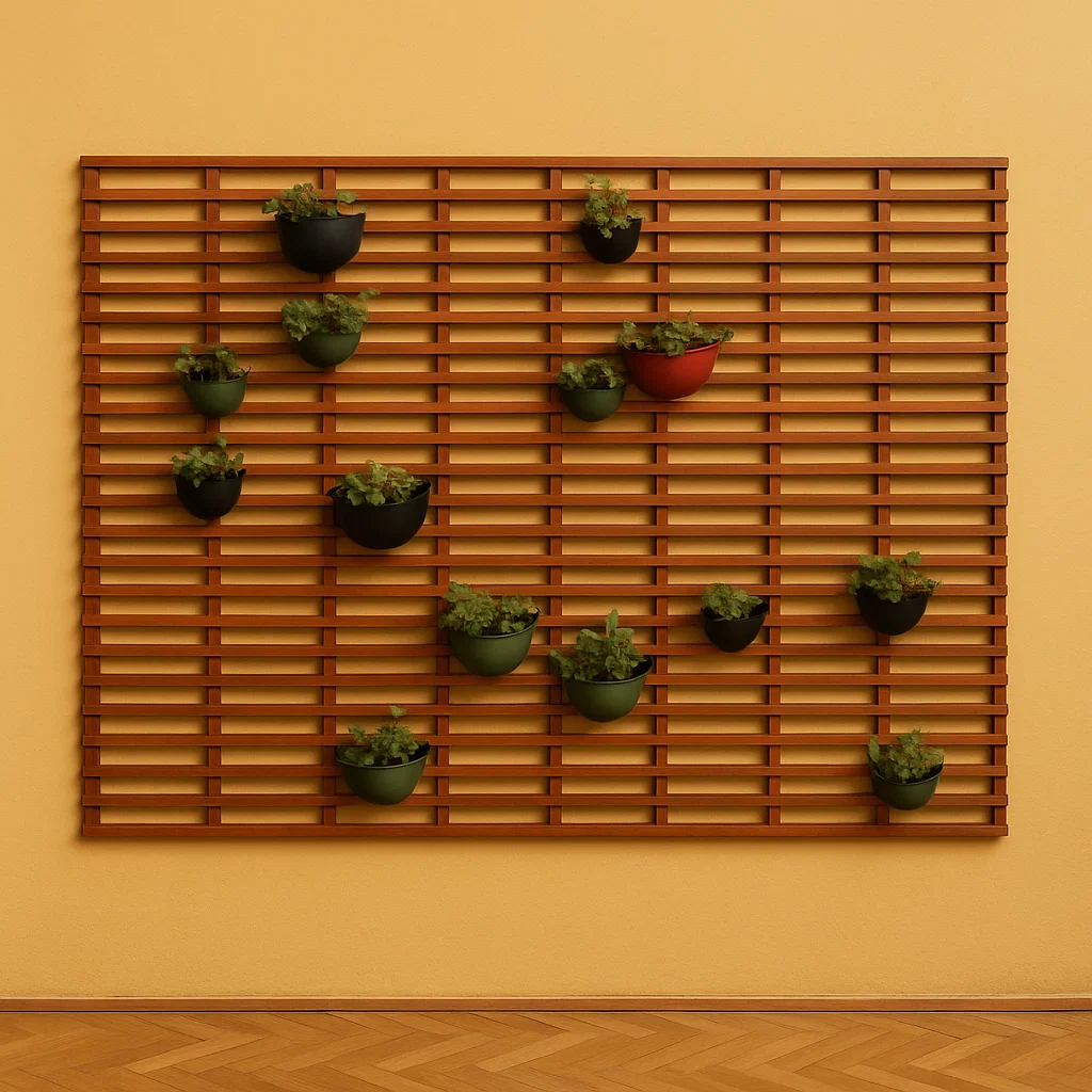 Beautiful wall garden design variant.